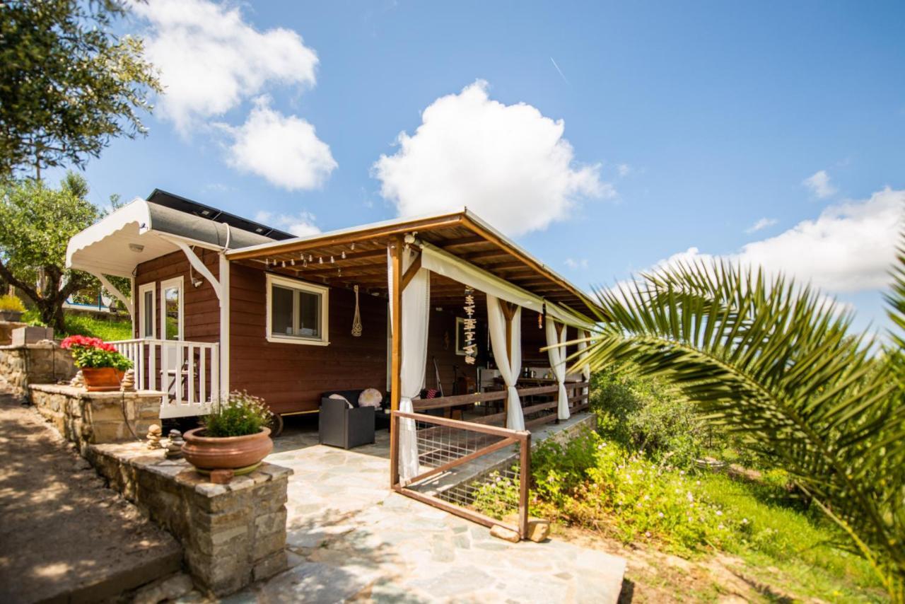 Hakuna Matata Holidays Wooden Lodge With Airco & Pool In Greek Olive Grove Methoni  Exterior photo