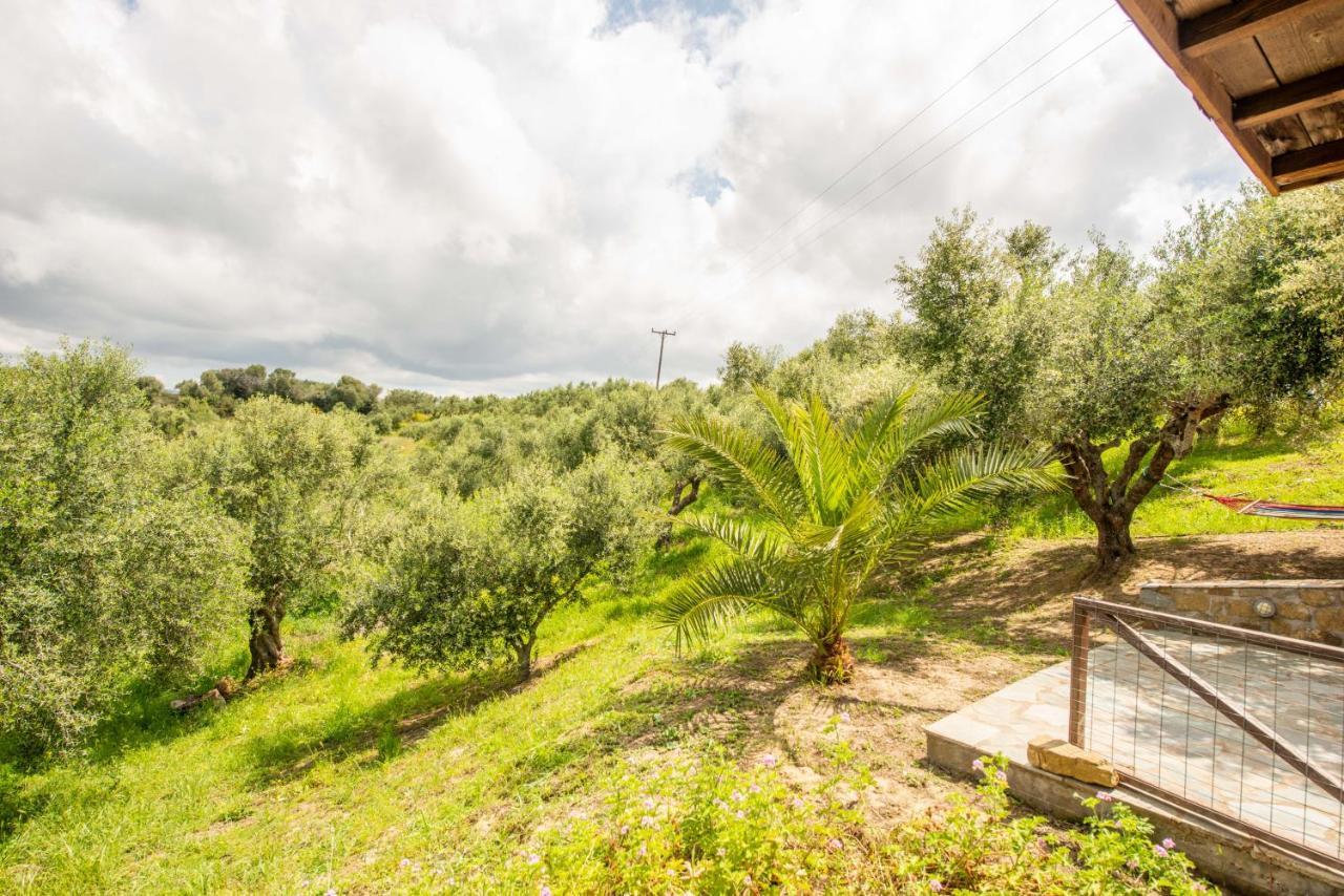 Hakuna Matata Holidays Wooden Lodge With Airco & Pool In Greek Olive Grove Methoni  Exterior photo